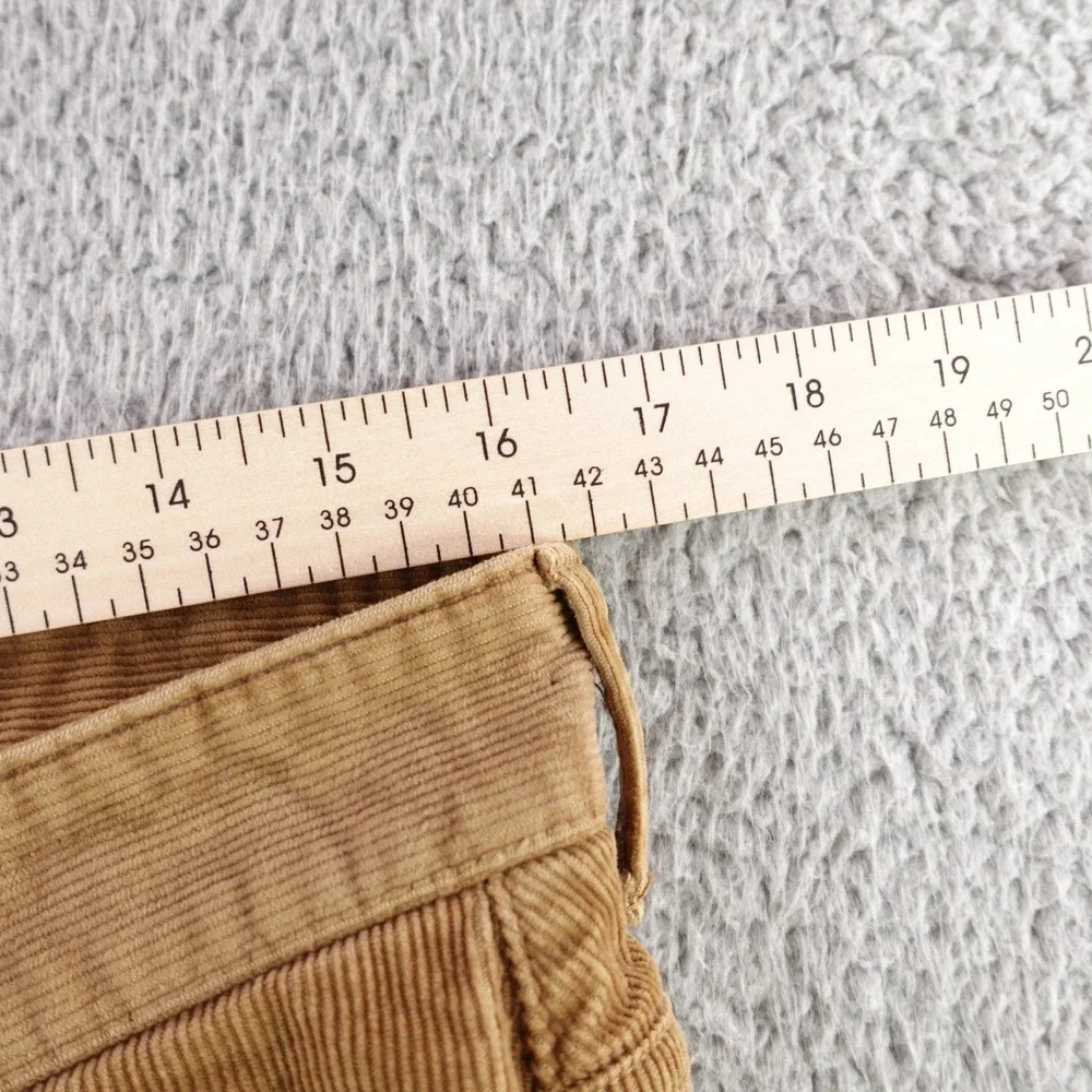 Spoke Cord Fives Pants Mens 32 Build B Brown‎ Corduroy Button Fly Straight Leg